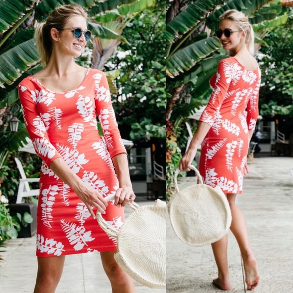 New Persifor Kilpatrick Dress Fiddlehead Cayenne Red NWT - Picture 1 of 9